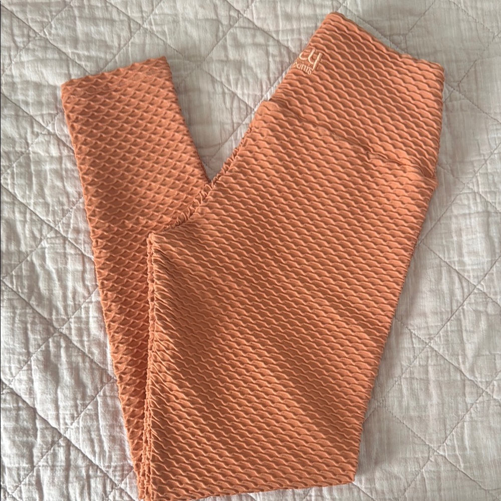 Booty by Brabants Croco Skin Apricot Leggings